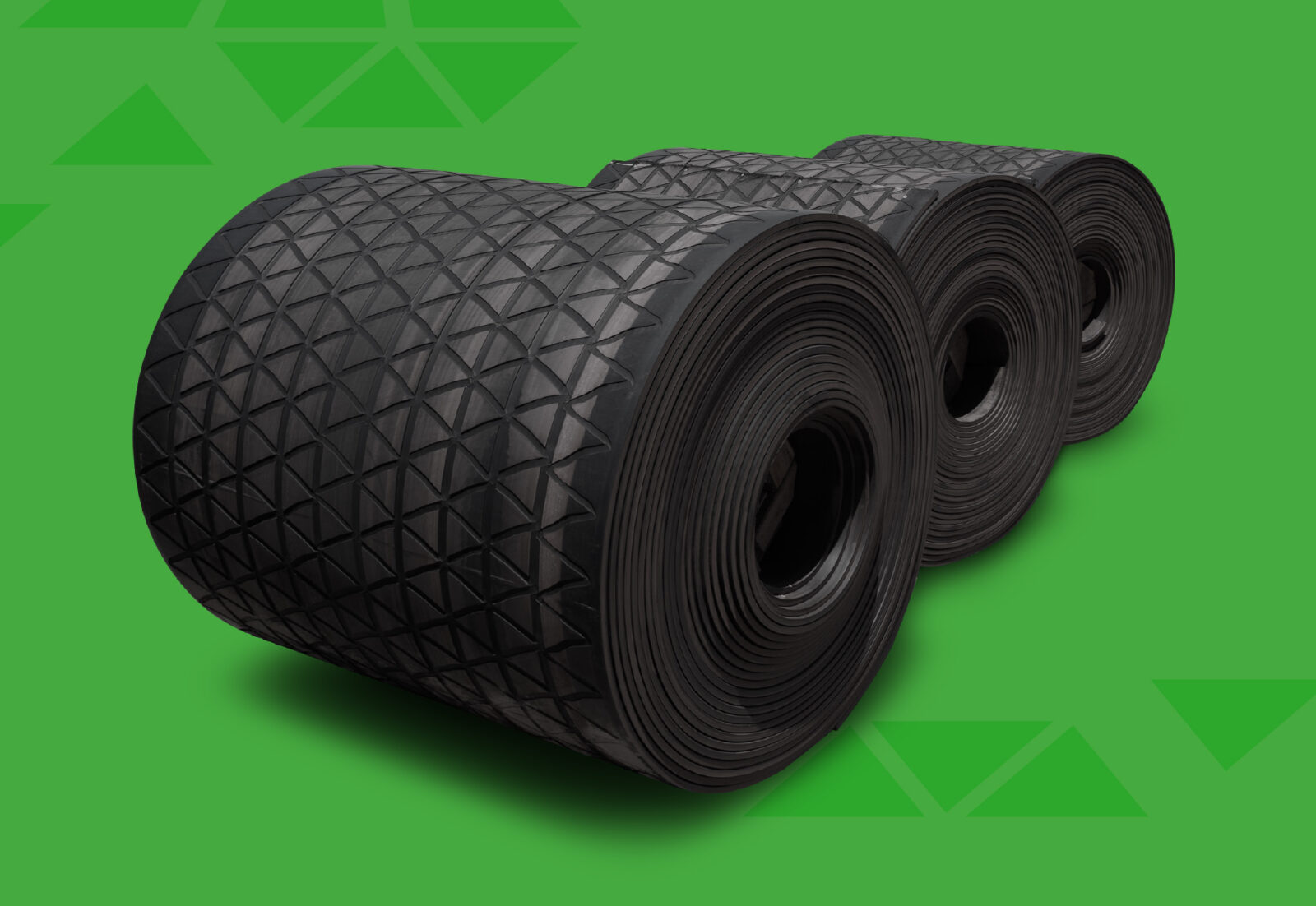 3 Dairy Grip Long Rolls auf grünem Hintergrund